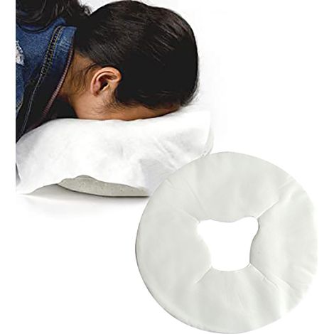 100 housses jetables non tissées pour appui-tête, housse en forme de U pour oreiller de massage, lit facial et spa (1/5)