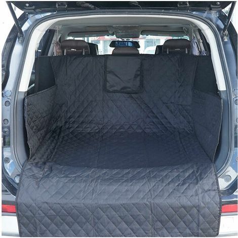 Protection Coffre Chien avec Protection Latérale – Tapis Antidérapant Imperméable Seuil Chargement Rembourré Noir (1/3)