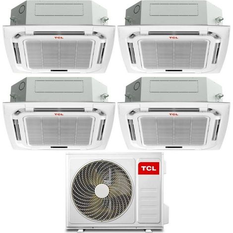 TCL Climatizzatore Inverter Quadri Split a Cassetta 9+12+12+12 con MT3240 Wi-Fi R-32 Classe A++