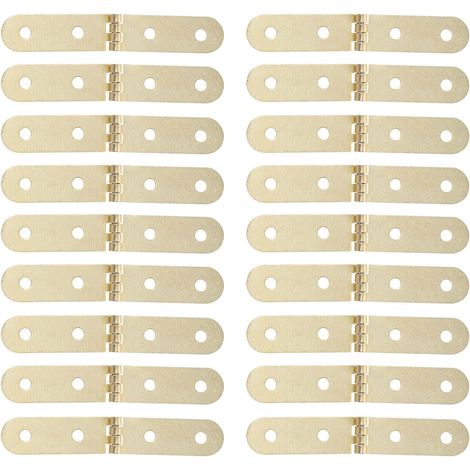 Charnières de Boîte à Bijoux Décoratives 40 Pièces en Fer Case et Boîte en Bois, Finition Or, Ouverture et Fermeture Faciles, Style Classique Simple (1/5)