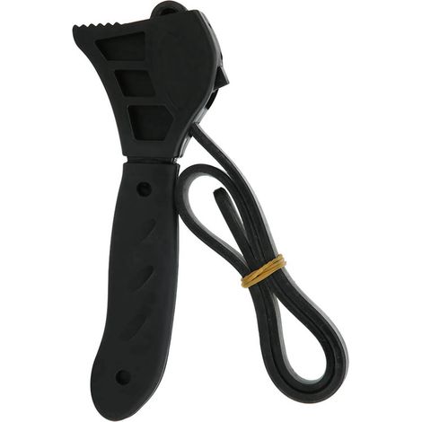 Llave de correa, llave para cinturón de goma, abridor de botellas, herramienta de reparación de filtro de aceite ajustable (1/5)