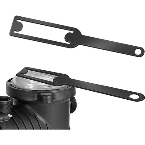 Clé pour Pompe de Piscine Clé Réparation Couvercle Filtre outil à intensif pour couvercle de pompe de piscine pour appartement jardin arrière-cour patio spa terrasse extérieure (1/5)