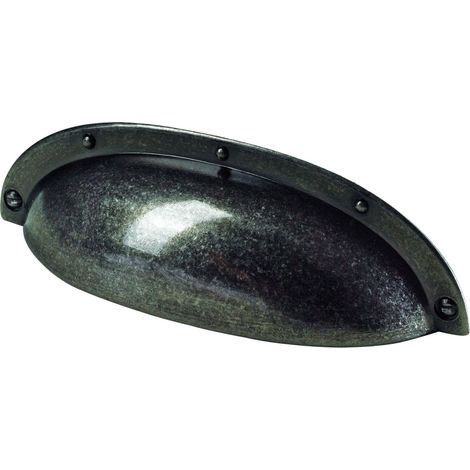 Hettich Möbelgriff Zinkdruckguss bronze 27,0 x 94,0 x 20,0 mm - 1 Stück Filzgleiter & Möbelgriffe