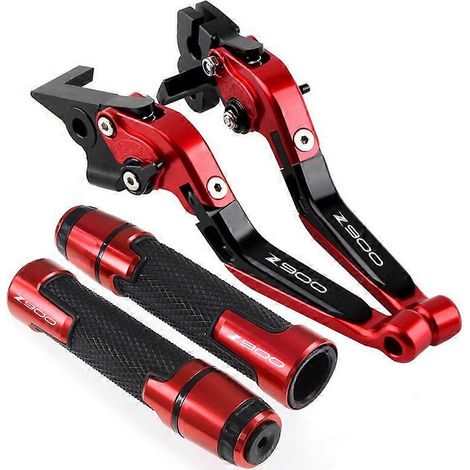 Aplicable a Kawasaki Z900 Z 900 2017-2022 2020 2021 Juego de palancas de freno y embrague CNC para motocicleta, con manillar plegable ajustable y protectores (Q) (1/5)