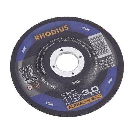 DISQUE À TRONÇONNER METAL 180 MM RHODIUS KSM 180 X 3 X 22.2 MM 200509