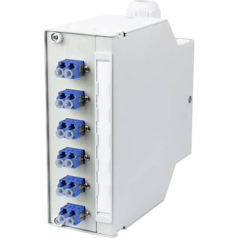Metz Connect OpDAT REGpro splice 6xLC-Duplex OS2 Panneau de brassage fibre optique 6 ports LC C009442 (1/2)