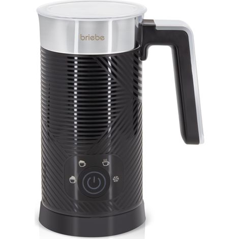 Briebe MF1172BLK Elegance Espumador Leche Eléctrico Calentador Espuma Fría/Caliente 130ml Leche Caliente 300ml 500W Negro
