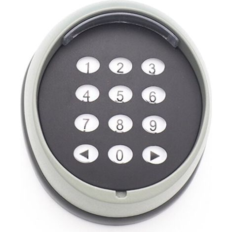Metal Gate Opener Keypad, 433 MHz Rolling Code Keypad, High-Quality Garage Door Access Control Keypad, Black YMYNY