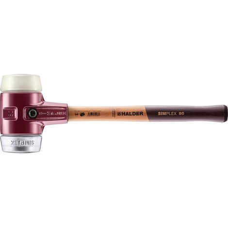 HALDER SIMPLEX Schonhammer Ø 80 mm Nylon / Weichmetall (1/5)