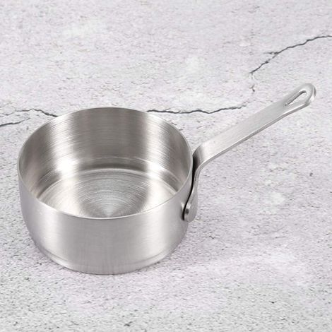 Stainless Steel Sauce Bowl with Ergonomic Handle for Serving Barbecue Sauce, Ketchup, and Mustard (1/5)