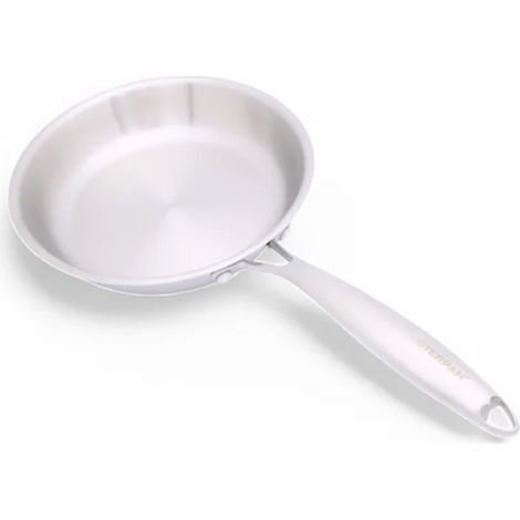 Padella Masterpan da 22 cm a 3 strati in acciaio, adatta a piani cottura a induzione e a gas. Premium. (1/5)
