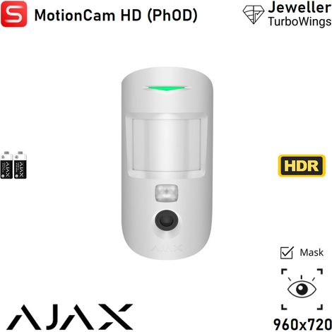 116768 - Superior - Superior MotionCam AM (PhOD) Jeweller - Drahtloser IR-Bewegungsmelder Superior MotionCam AM (PhOD) Jeweller - Farbe white - Ajax professionelle Sicherheit