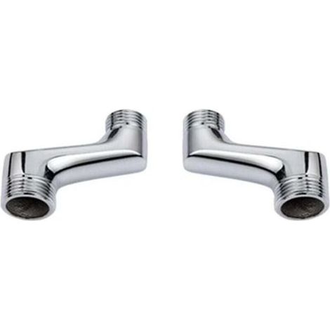 Ahlsen Raccord Excentré Mitigeur Bain Douche,Raccord Laiton Coudé RéDucteur,Bras Pivotant RéGlable,Raccord Excentré 1/2 3/4,Raccord Excentré Wc (1/3)