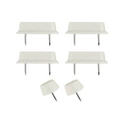 KIT PARACOLPI E TACCHETTO PER SEDILE IN LEGNO Misura: Bianco