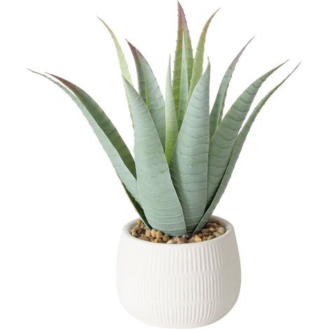 Künstliche Aloe-Pflanze im Blumentopf MONDRAGO, 29 cm