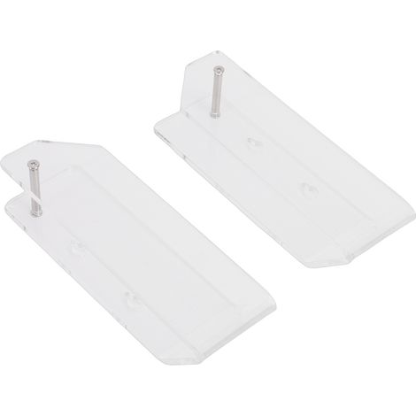Support mural pour ordinateur portable en acrylique, gain de place sous le bureau, avec fentes pour câbles et accessoires pour clavier et tablette. (1/5)