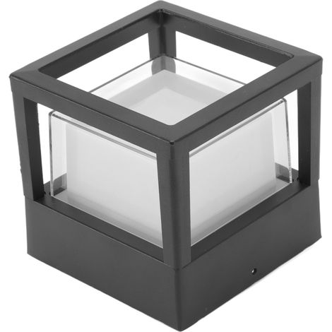 Luminaire LED Étanche Cubique à Poser Murale Extérieure, Éclairage Chaleureux pour Jardin Terrasse Clôture 85-265V