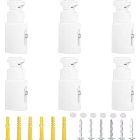 6-teiliges Handtuchhalter-Set, Heizkörperhalterung aus Gusseisen, XU, verstellbare Heizkörperhalterung, geeignet für gerade oder gebogene Badezimmerheizkörper - KZQ
