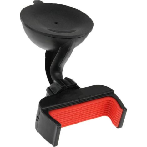 Support de Téléphone pour Voiture Ventouse sur Pare-Brise, Rotation 360°, Bras Réglable et Matériau Abs, pour Conduite Sécurisée et Navigation (1/5)