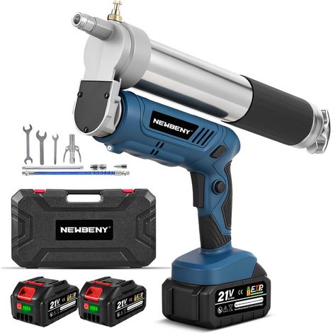 Pistola elettrica per silicone, pistola elettrica con cartuccia da 500 cc, per riempimento e sigillatura, include due batterie da 3,0 Ah