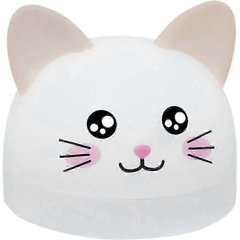 Réveil chat mignon, adapté aux enfants, avec lumière LED tricolore, fonction snooze et veilleuse rechargeable. (1/5)