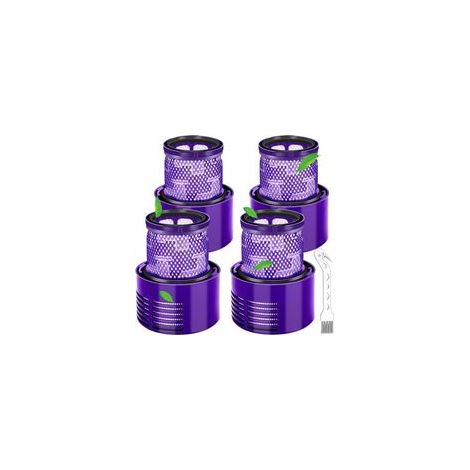 Filtre de rechange pour aspirateur sans sac Dyson V10 (modèles SV12, Absolute, Animal, Total Clean, Motorhead) – Lot de 4 filtres cycloniques haute performance DY-969082-01, compatibles avec système d (1/5)