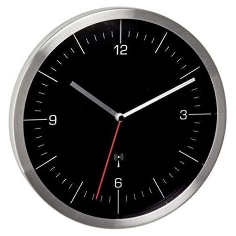 Tfa-Dostmann Modelo Elegance Reloj de Pared Plateado 24,5 cm