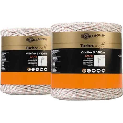 filo elettrico Gallagher vidoflex 9 plus 2 rotoli 400m