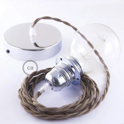 Hängelampe Creative Cables tc13 Baumwolle Kupfer 2 Meter (1/3)