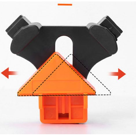 ABS-Winkelklemme, Klemmbereich 5–22 mm, professionelle Holzmontageklemmen, 4er-Set (1/5)