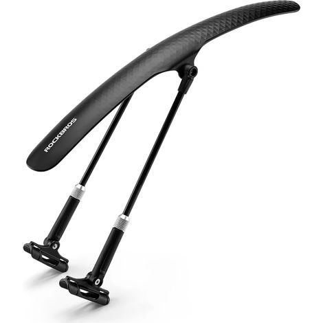 Parafango universale per bicicletta, posteriore e anteriore, regolabile - nero (1/5)