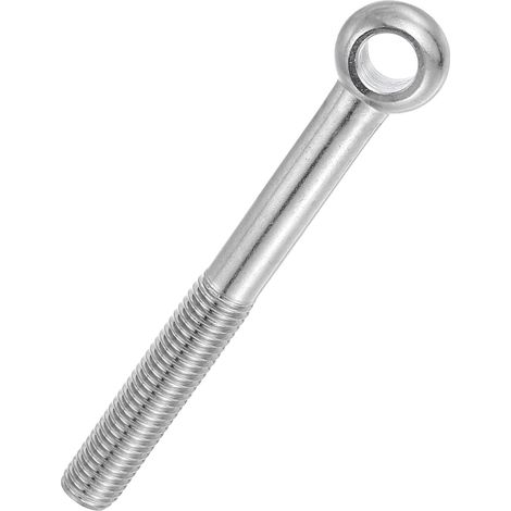 Boulon à Œil M14x130mm Boulon à Œillet de Levage pour Balancement d'Épaule, Vis Poisson en Acier Inoxydable 304, Filetage Métrique à Demi-Denture Trou Coulissant, Argentée (1/5)