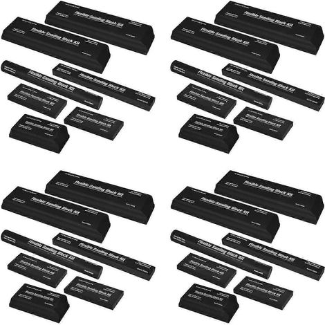 Ensemble de 28 blocs de ponçage pour carrosserie automobile, en mousse EVA flexible, utilisables à sec ou à l'eau. Blocs de ponçage en mousse de haute qualité. WHBYV (1/4)