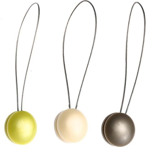 Lot de 3 Embrasses Magnétiques Œil de Chat pour Rideaux Clips Aimantés Décoratifs Fixation sans Perçage Compatible Voilages et Rideaux Légers Accessoires Pratiques pour Maison (1/5)