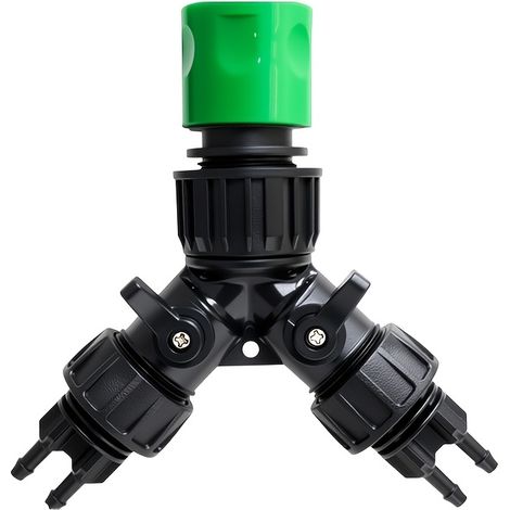 Kit d'arrosage automatique pour tuyau de jardin de 6,35 mm (1/4 pouce), adaptateur de tuyau et distributeur d'eau (1/5)