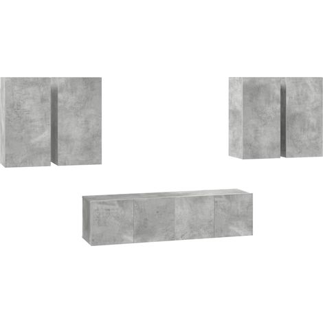 Maison Exclusive - Set muebles de salón TV 6 pzas madera ingenier
