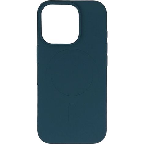 Coque MagSafe en silicone liquide pour iPhone 16 Pro - Bleu foncé