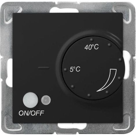 Ospel Impresja RTP-1YN m 33 Schwarz Metallic Thermostat