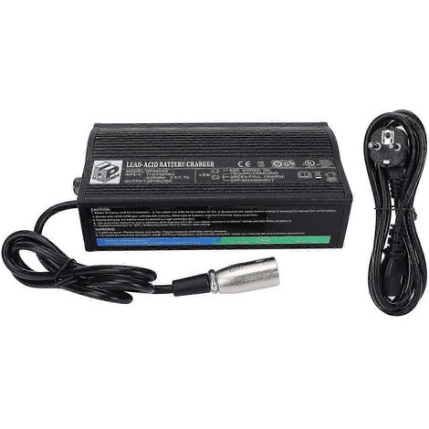 Chargeur de batterie pour fauteuils roulants électriques et scooters de mobilité, accessoire pour fauteuil roulant, 115 V, tension réglable, qualité supérieure WHBYV (1/4)