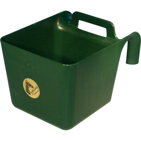 Mangiatoia con gancio 11 lt VERDE cavallo scuderia BOX (1/3)