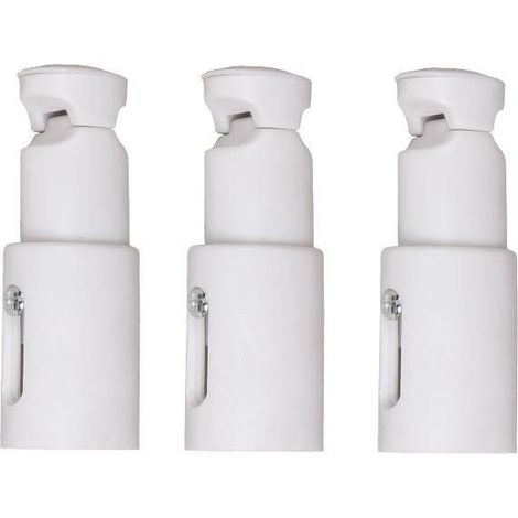 Includes three adjustable wall-mounted electric towel rack replacement brackets, as well as screws and washers. (1/5)
