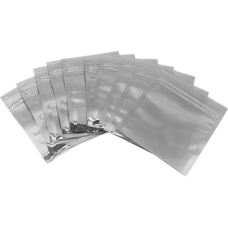 Lot de 100 sachets de rangement antistatiques à fermeture éclair refermables pour composants électroniques (1/5)