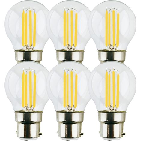 Ampoule B22 LED 6W à Filament Vintage, Blanc Chaud 2700 K, 806 LM, Non Dimmable, Lot de 6 (1/5)