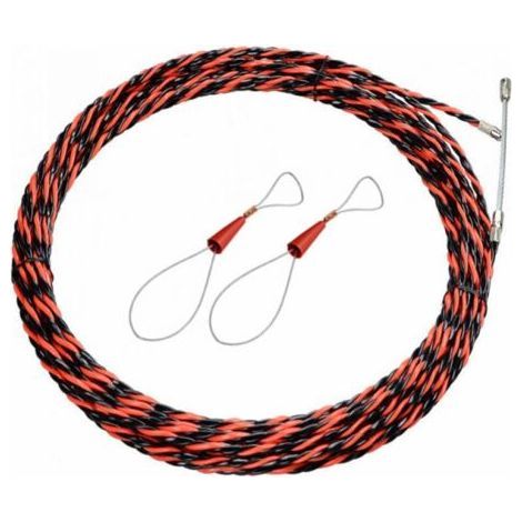 Goupille de traction pour fil d'électricien, diamètre 5 mm, 50 mètres, support rétractable, tire-fil de pêche pouvant être tiré et rallongé-Chrom (1/5)