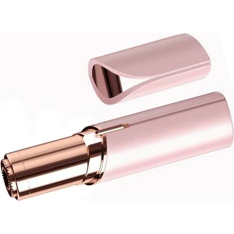 Tondeuse à sourcils électrique rose, portable, rechargeable par USB, douce pour la peau, en ABS et acier inoxydable, mini épilateur (1/5)