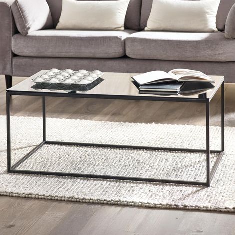 Table Basse, Verre fumé/Noir, Taille Unique (1/5)