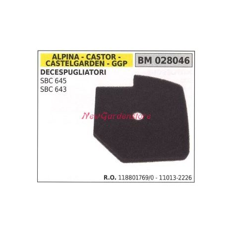 Filtro aria ALPINA motore decespugliatore SBC 645 643 028046