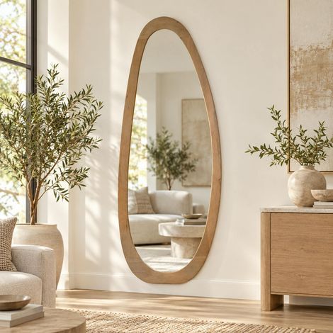 Miroir en bois design organique 180 cm CORTINA (1/3)