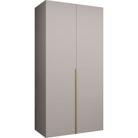 Armario Hartford 535, Cachemira, 202x100x52cm, Puertas de armario: Con bisagras, Número de estantes: 0 (1/5)
