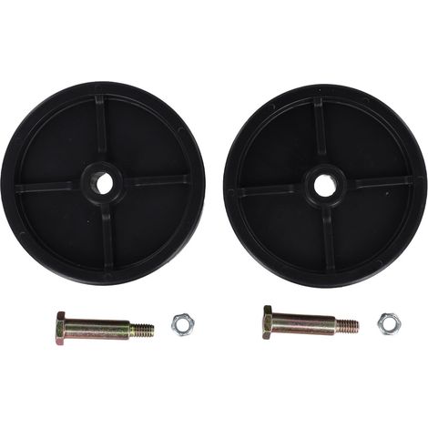 Craftsman SPM209370317 Lot de 2 roues de pont de tondeuse à gazon pour cadet LTX1040 pour troy - Rouleau en plastique de 12,7 cm avec matériel de boulon (1/5)